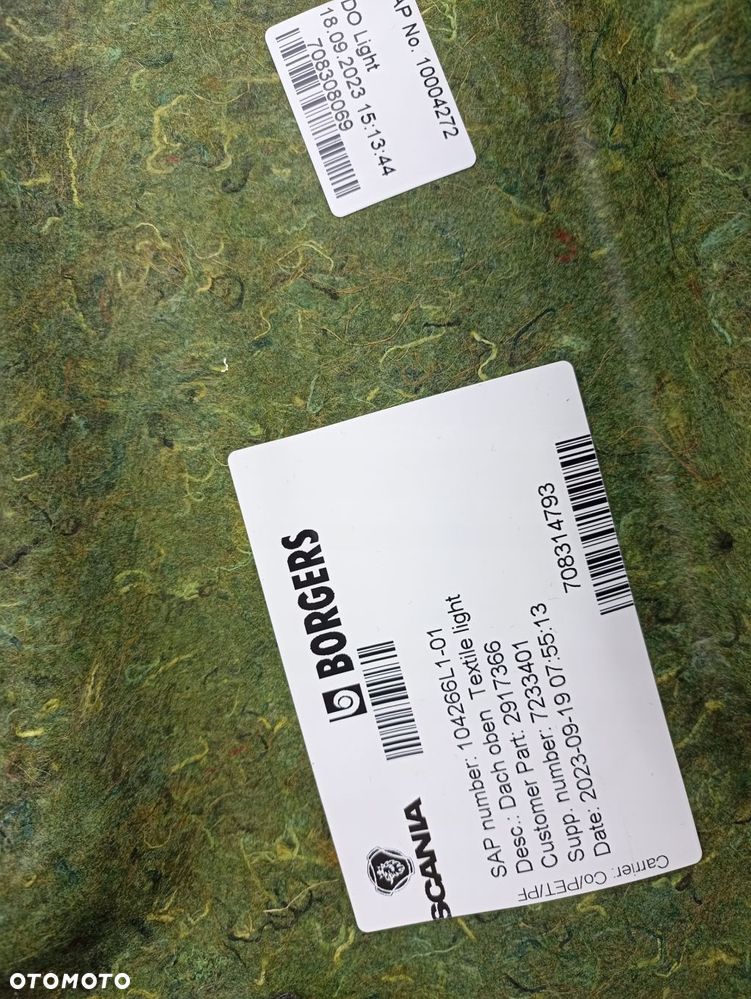 TAPICERKA KABINA SCANIA2917366 NOWY ORYGINAŁ - 3