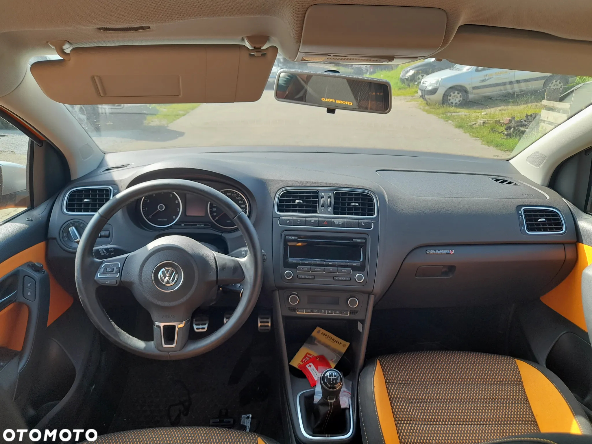 VW POLO V 6R PULPIT DESKA ROZDZIELCZA KONSOLA AIRBAG PASAŻERA - 7