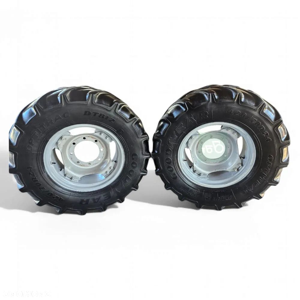 Koła Przednie 420/70 R24 Opona Goodyear Felga Titan Deutz-fahr Agrotron 140 - 1