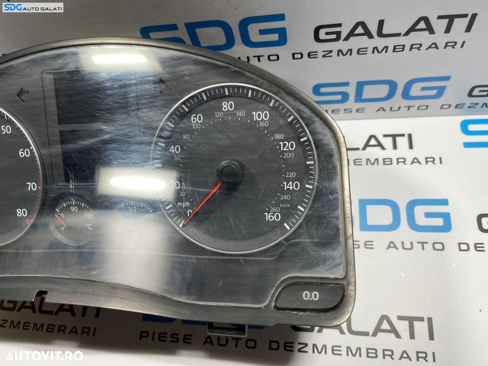 Ceas Ceasuri Bord cu Imobilizator Volkswagen Golf 5 Benzina 2004 - 2008 Cod 1K0290951J - 2