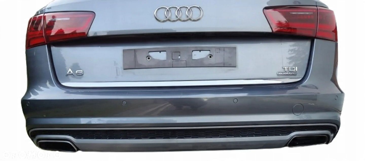 AUDI A6 S6 C7 4G LIFT 15-18 KOMBI AVANT ZDERZAK TYŁ TYLNY LZ7S DAYTONA GRAY - 1