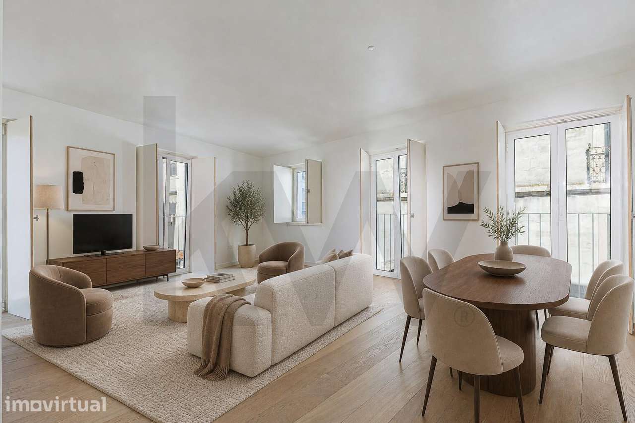 Elegante Apartamento Duplex T2 com Suite e Varandim em Lisboa - Grande imagem: 2/51