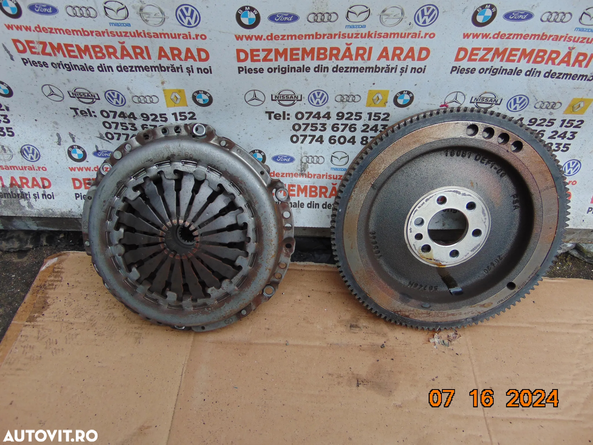 Volanta Peugeot 208 1.2 benzina placa presiune disc ambreiaj Opel astra f citroen c3 2008 3008 1.2 hm05 - 3