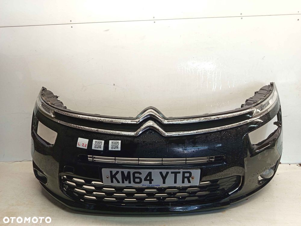 + ZDERZAK PRZÓD PRZEDNI CITROEN C4 PICASSO 2 II Gen. KTVD CZARNY LED DRL HALOGENY - 1