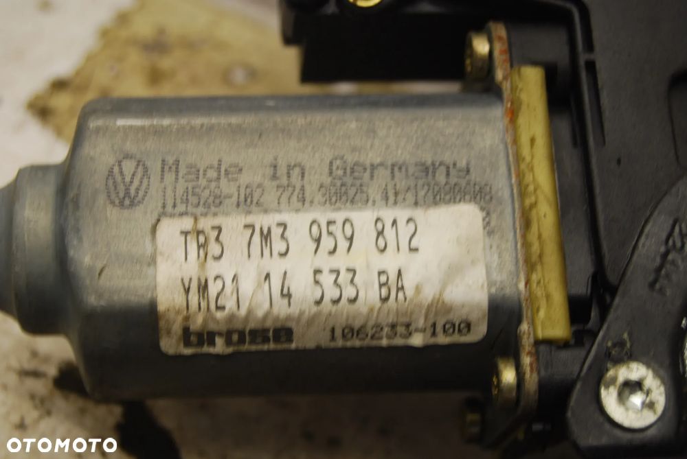MECHANIZM SZYBY PRAWY TYŁ SEAT ALHAMBRA LIFT 7M3959812 VW SHARAN MK I LIFT 7M0959812A - 8