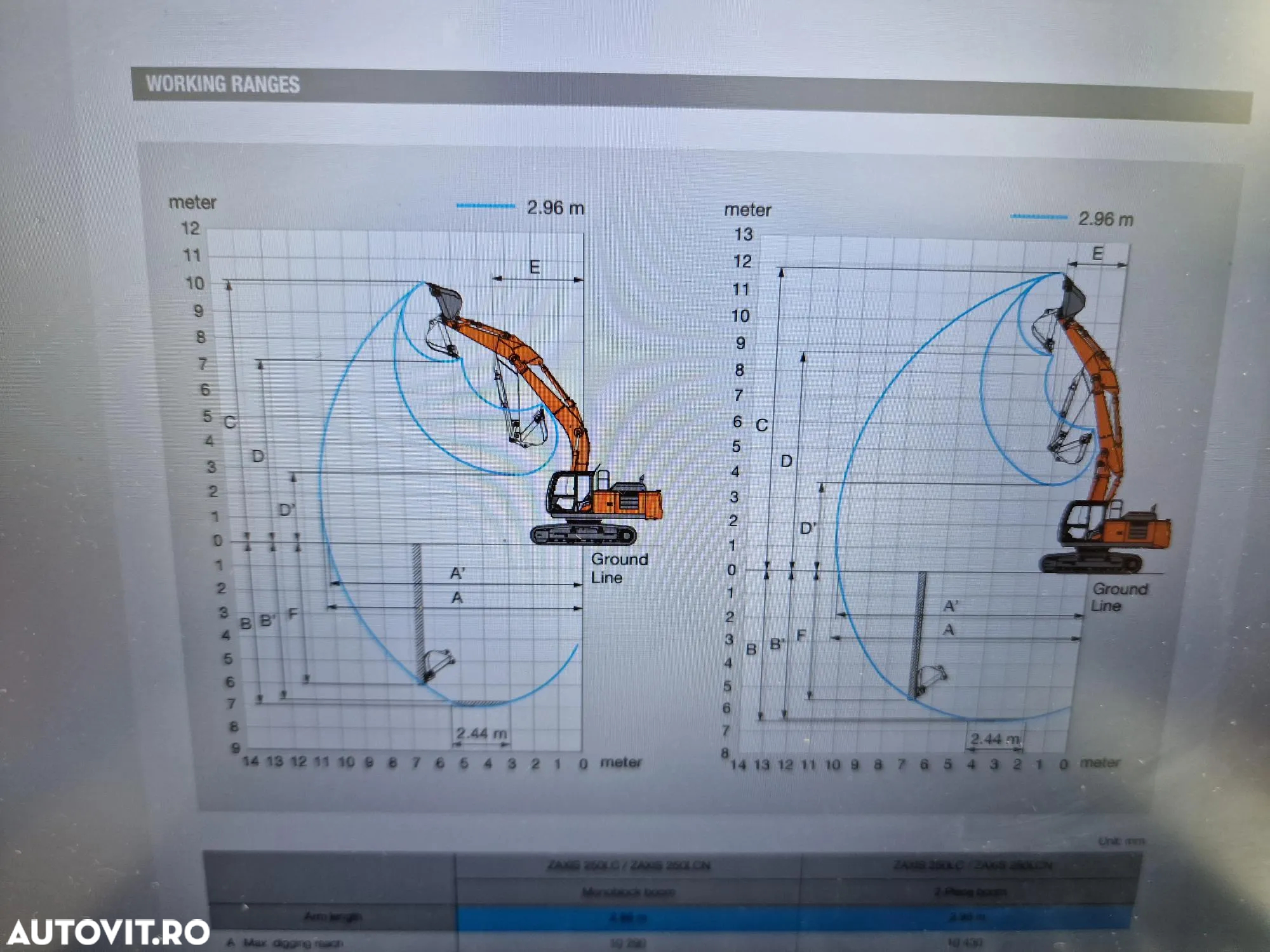 Hitachi ZX250LCN-6, 2016, 8.800h, latime 2,99m, inst picon, a doua inst hidr, gresare automata, protectie cabina, posibilitate leasing, PROMOTIE 77900 EUR+Tva - 29