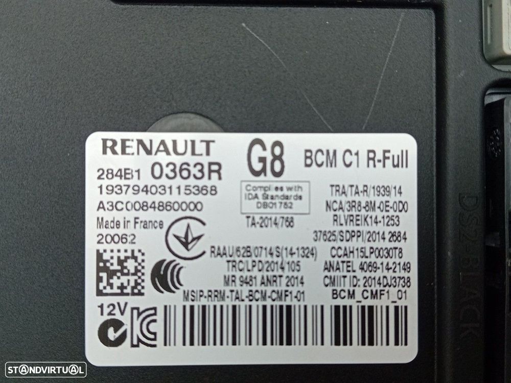 Caixa fusíveis / SAM / BSI RENAULT Scénic IV (J9_) - 3