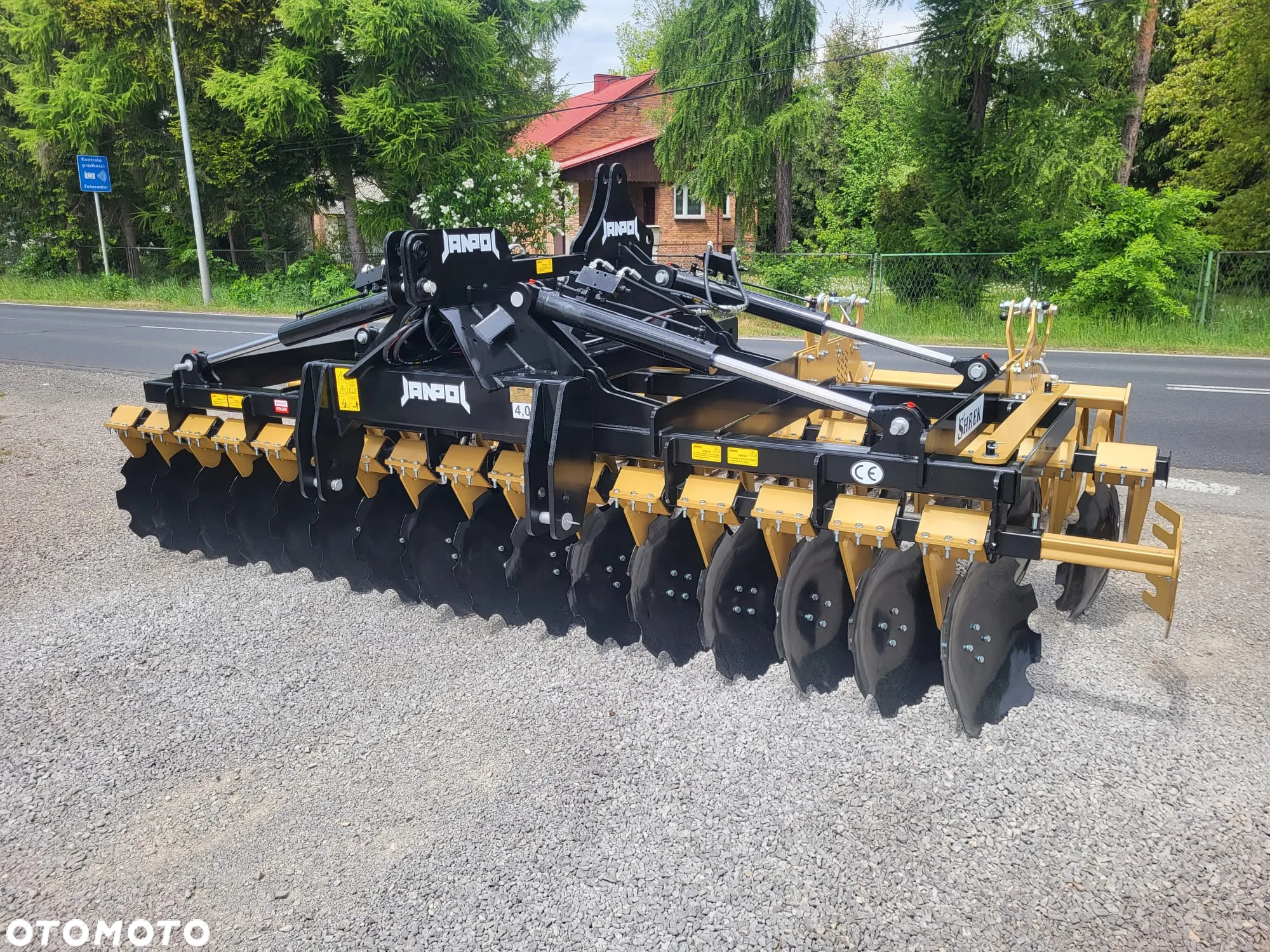 brona talerzowa hydrauliczna JANPOL SHREK 5m 560 talerz daszek 600 HIT - 7