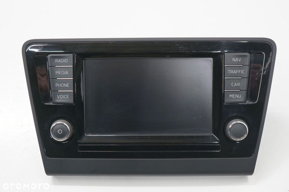 SKODA RAPID 16R EKRAN WYŚWIETLACZ RADIA 5JA919604A - 1