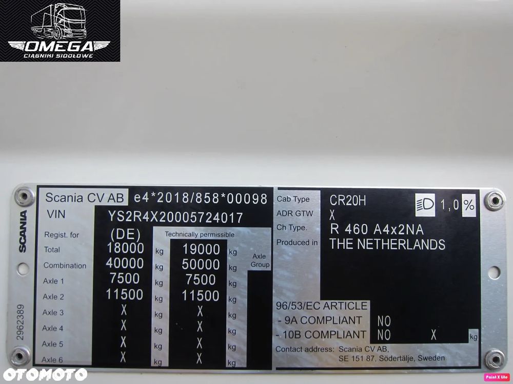 Scania R 460 / R460 / 460 R  // Full LED// Nawigacja // Klima postojowa // Spr z Niemiec - 5