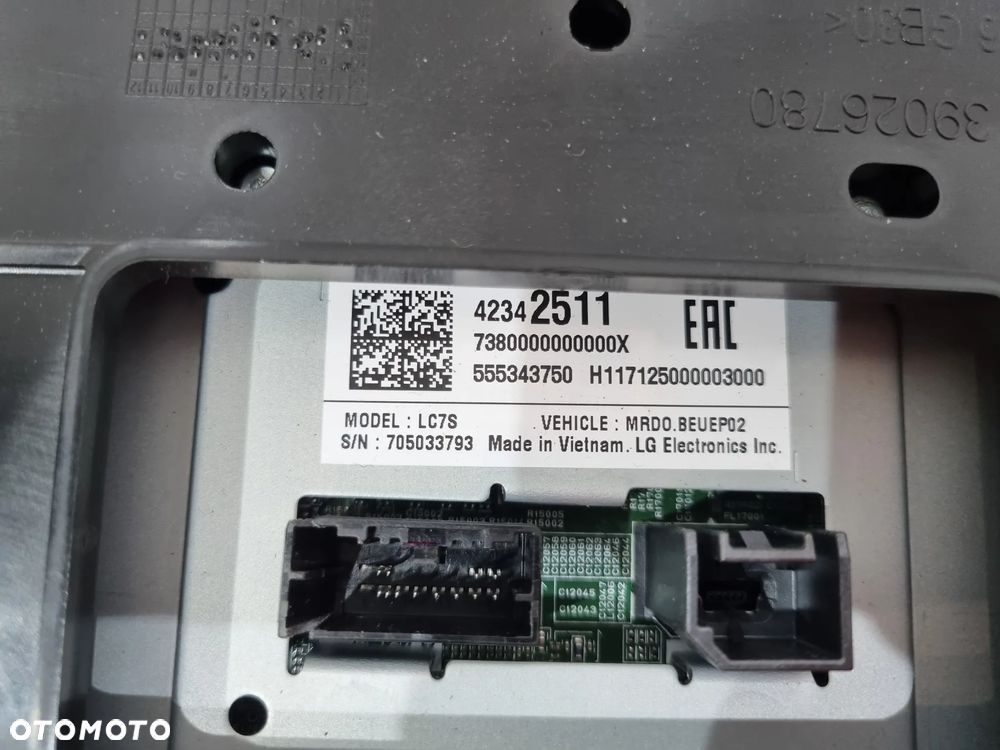 OPEL ASTRA K EKRAN WYŚWIETLACZ RADIA 42342511 - 5