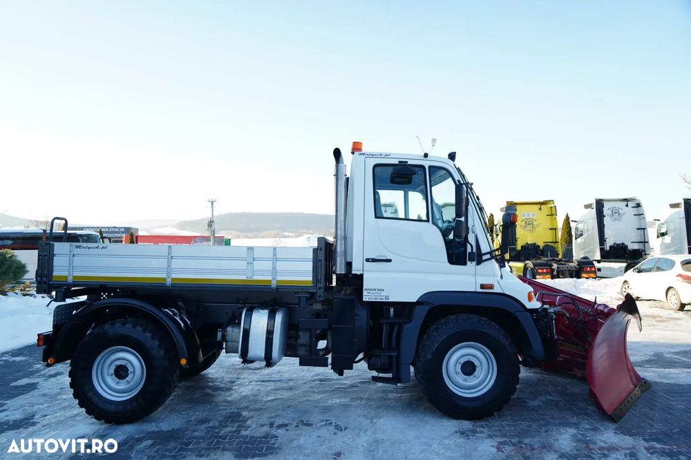 Mercedes-Benz UNIMOG U300 / 4X4 / BASCUNĂTOR 3 LATE / PLUG / MUNICIPAL / CUPLĂRI HIDRAULICE / EPS + AMBREIAJ - 7