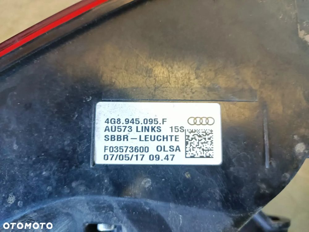 4G8945096F 095F 094K 093K Lampy tyl MATRIX LED USA Oryginal Audi A7 C7 LIFT czesci - 7