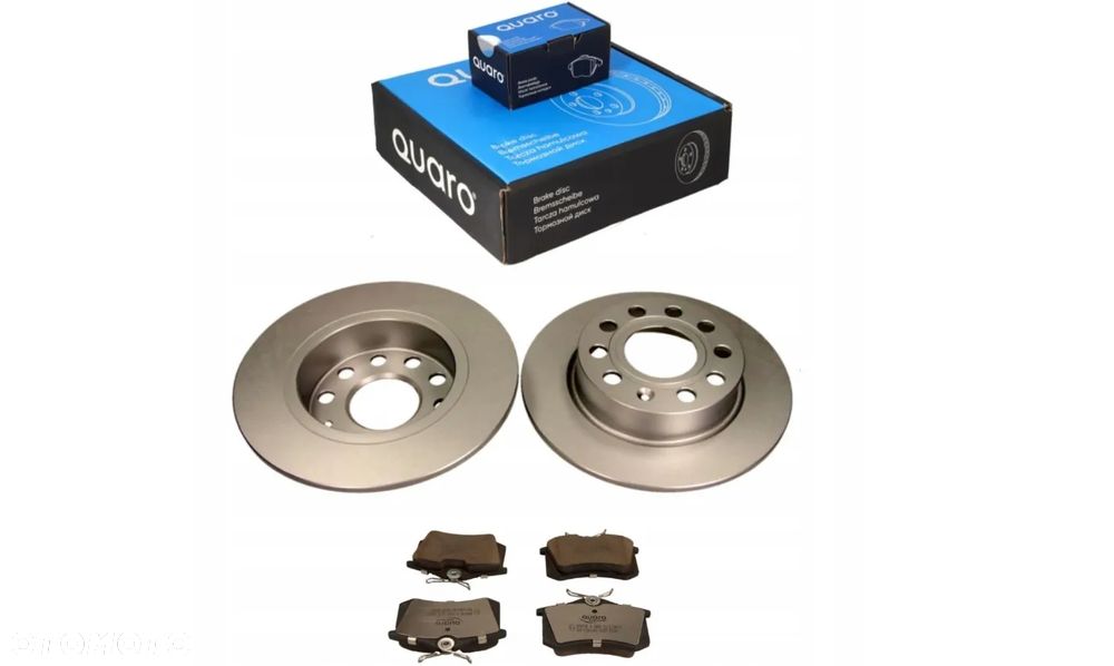 TARCZE KLOCKI HAMULCOWE TYŁ 253MM 5X112 VW GOLF V SIROCCO AUDI A3 SEAT LEON II SKODA OCTAVIA II - 1