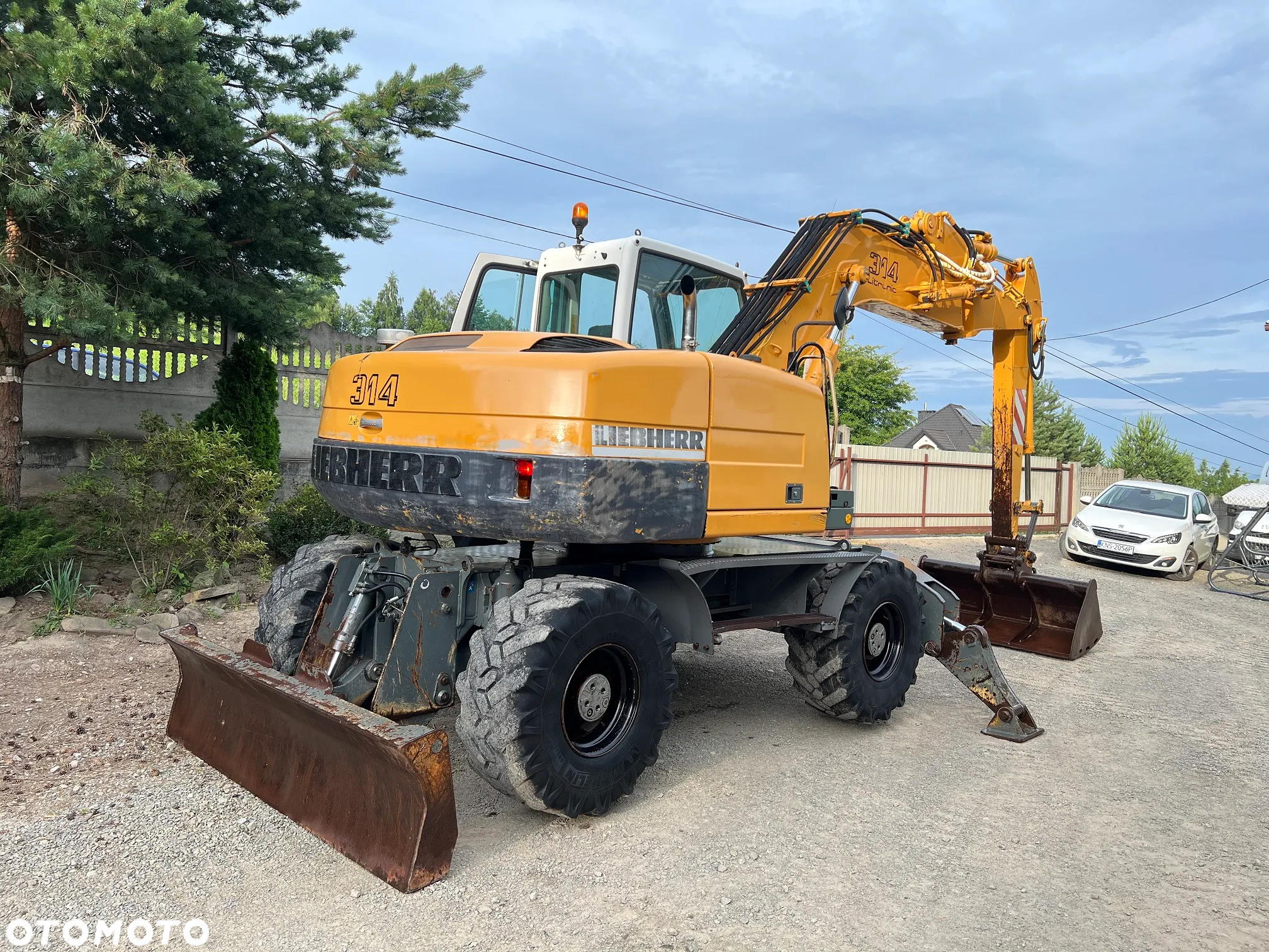 Liebherr A314 LITRONIC Koparka Kołowa 16 Ton 2 Łyżki Pług Podpory - 4