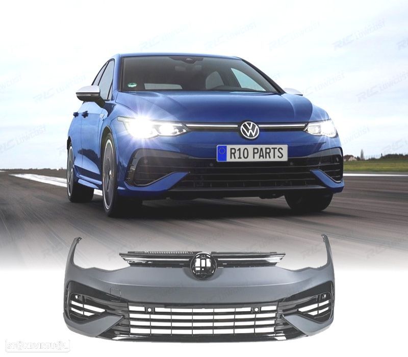 PÁRA-CHOQUES DIANTEIRO VOLKSWAGEN VW GOLF 8 20- LOOK R PDC - 1