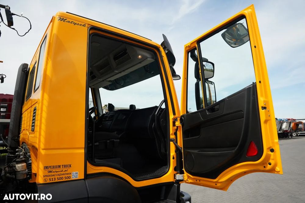 DAF STRALIS 420 / 8X4 / AUTOTURISM CAMION / PLATFORMĂ 10 M / ROTIERE HIDRAULICE / 2 AXE DE RIDICARE ȘI DIRECȚIE / COMPLET AIRMATIC / CAMERĂ / - 35