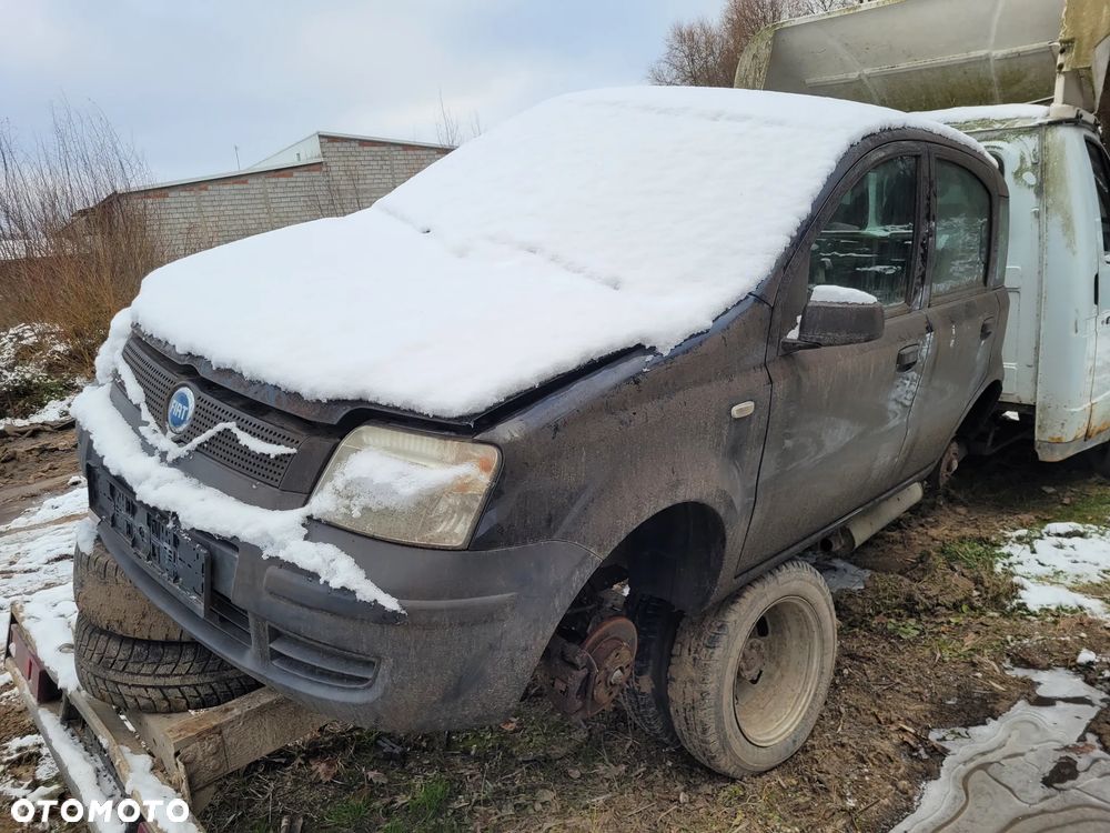 fiat panda II silnik 1.1 mpi skrzynia sanki belka przód tył wahacz zacisk zwrotnica maglownica - 2