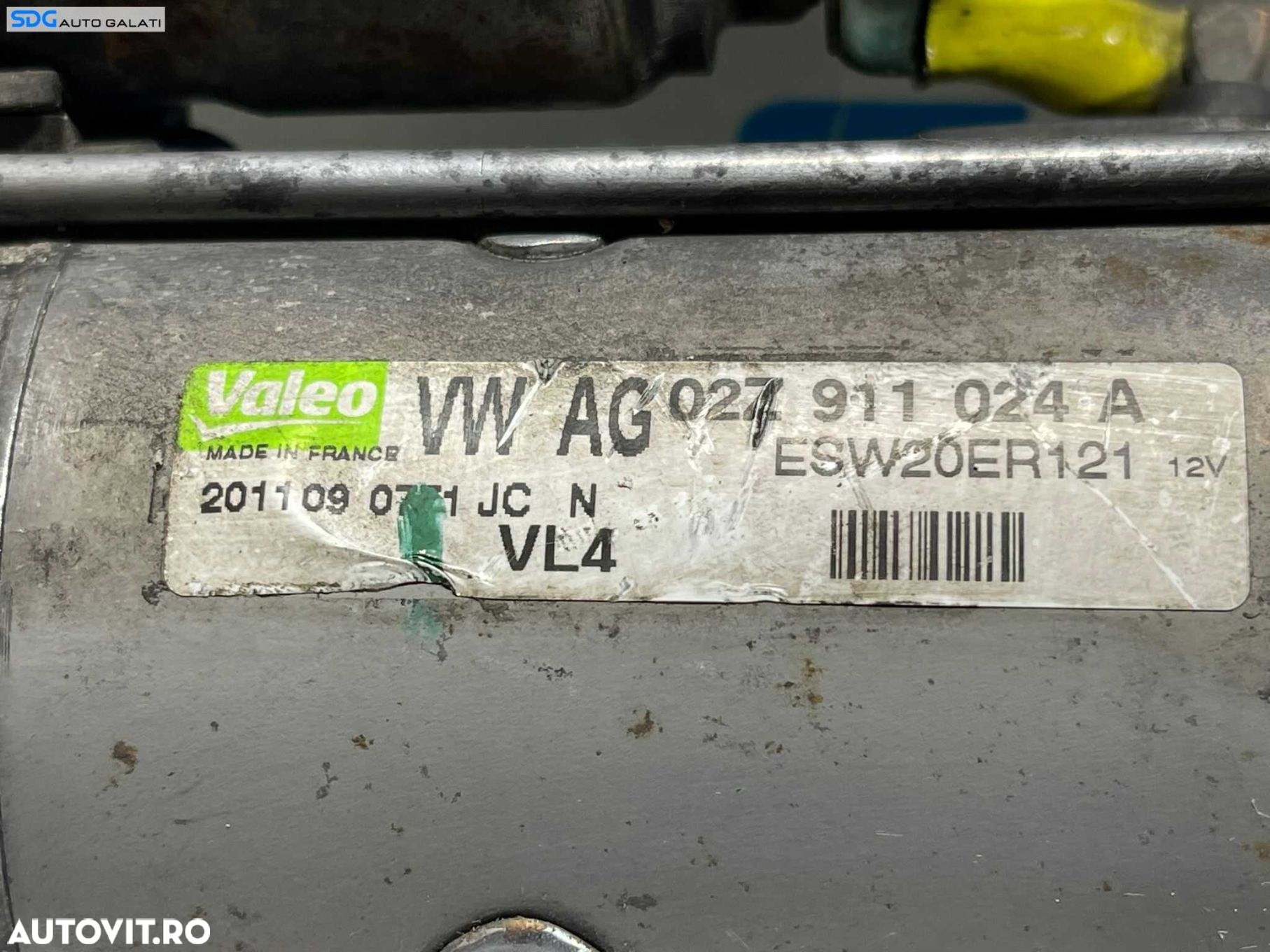 Electromotor cu 13 Dinti Volkswagen Passat B7 1.6 TDI CAY CAYC 2010 - 2015 Cod 02Z911024A [B3599] - 2