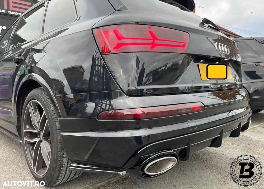 Difuzor Bara Spate cu Ornamente compatibil cu Audi Q7 4M RSQ7 Design - 14