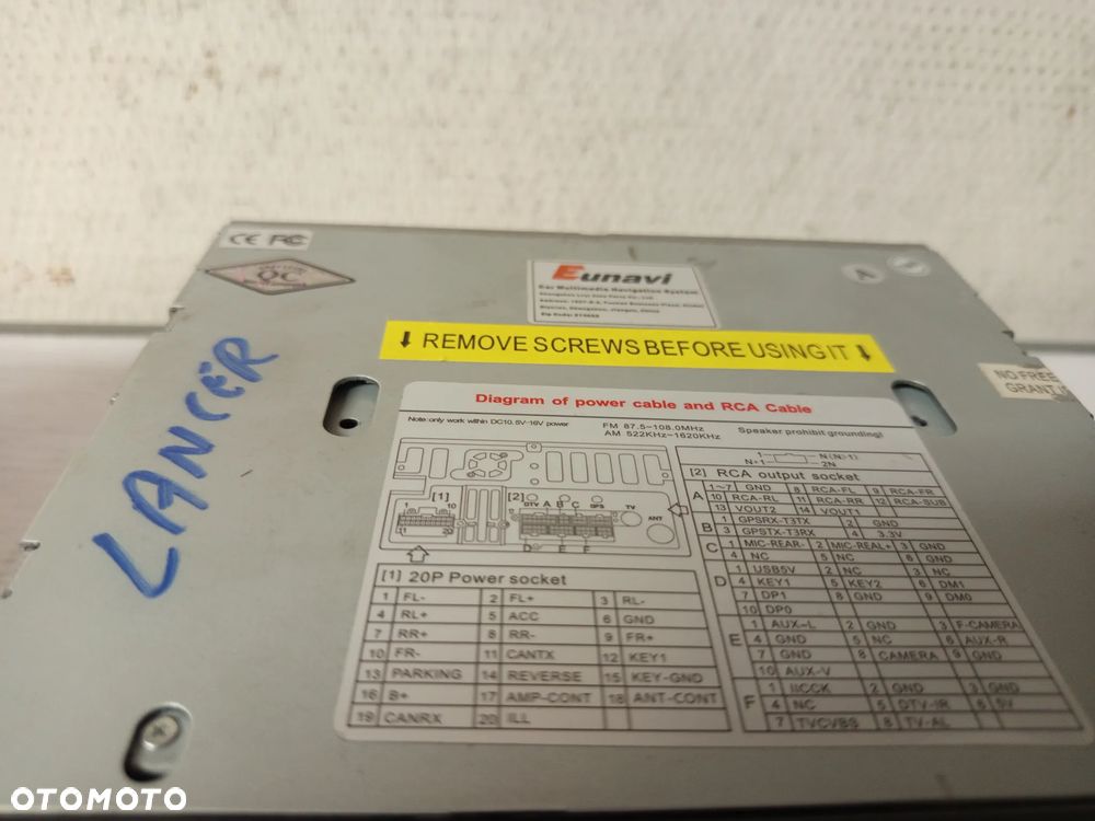 RADIO MITSUBISHI LANCER X Z NAWIGACJĄ - 6