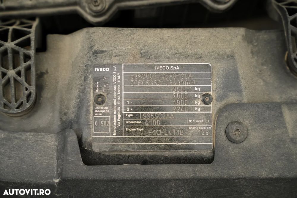 Iveco DAILY 35-180 / FURGONĂ / 4.7 M TRACȚIE LEMNE / HI-MATIC / IMPORTAT / EURO 6 - 35