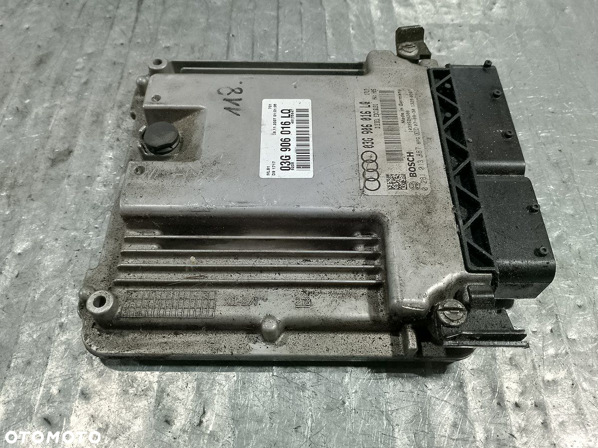KOMPUTER, STEROWNIK AUDI A4 B7 03G906016LQ 0281013887 2.0 TDI - 4