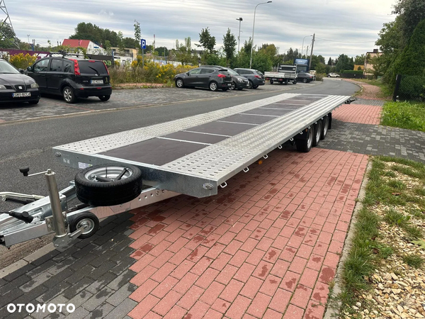 Niewiadów Laweta Niewiadów Indianapolis ECO 8,5x2, 1m płaska 3 osie 3500kg DMC wypełnienie sklejką