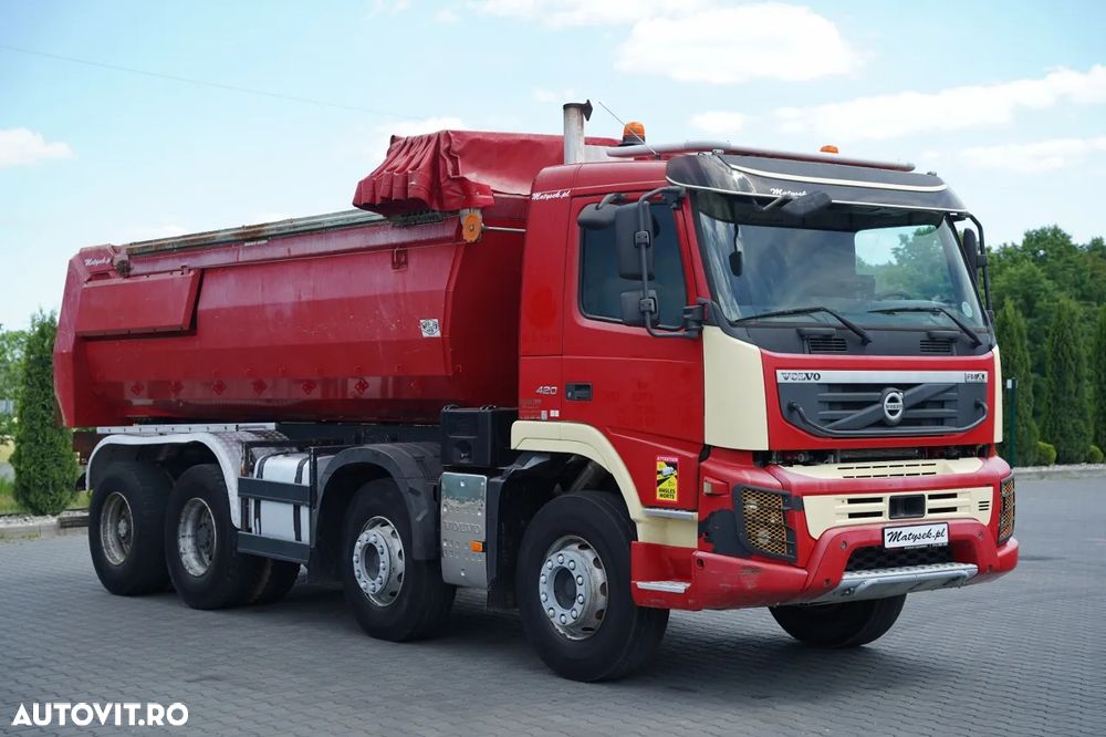 Volvo FMX 420 / 8x4 / BASCULATOR SPATE / CLAPETĂ HIDRAULICĂ / MANUALĂ / EURO 5 - 13