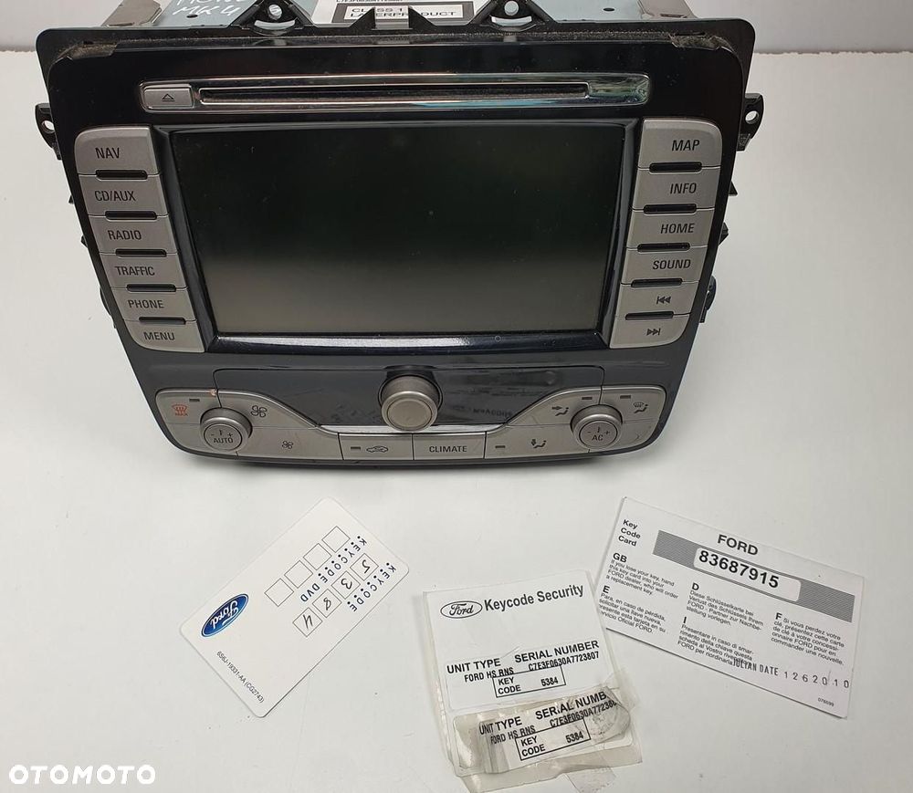 RADIO NAWIGACJA CD FORD MONDEO MK4 8S7T18K931BE - 2