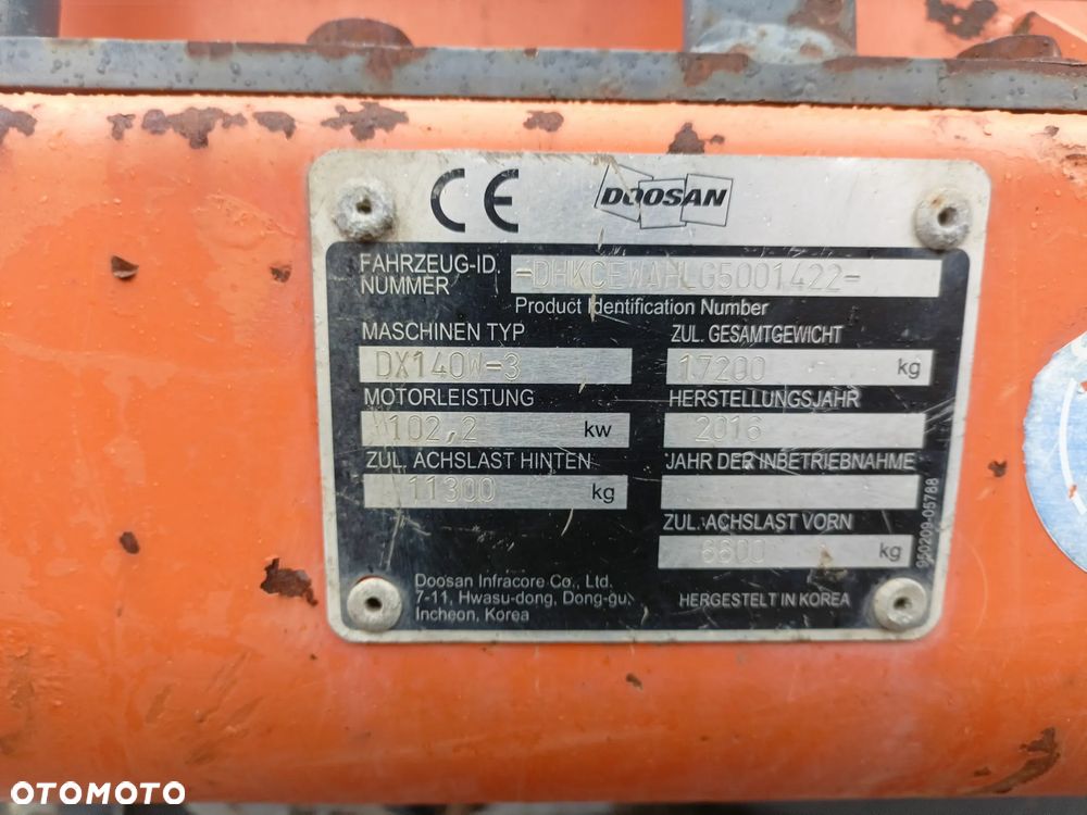 Doosan DX140 Szybkozlacze / - 8