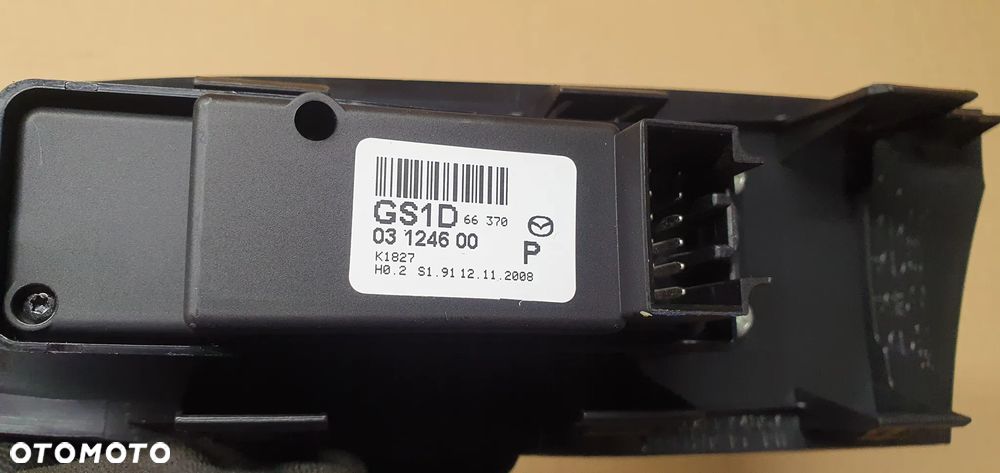 Przełącznik szyby prawy przód przedni Mazda 6 II GS1D66370 - 6