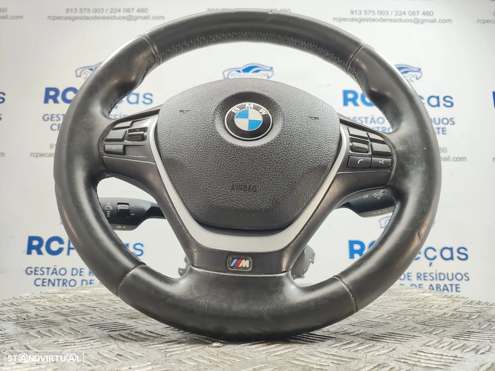 Volante em pele Multifunções Pack M original BMW Serie 1 F20 F21  Serie 3 F30 F31 - 3