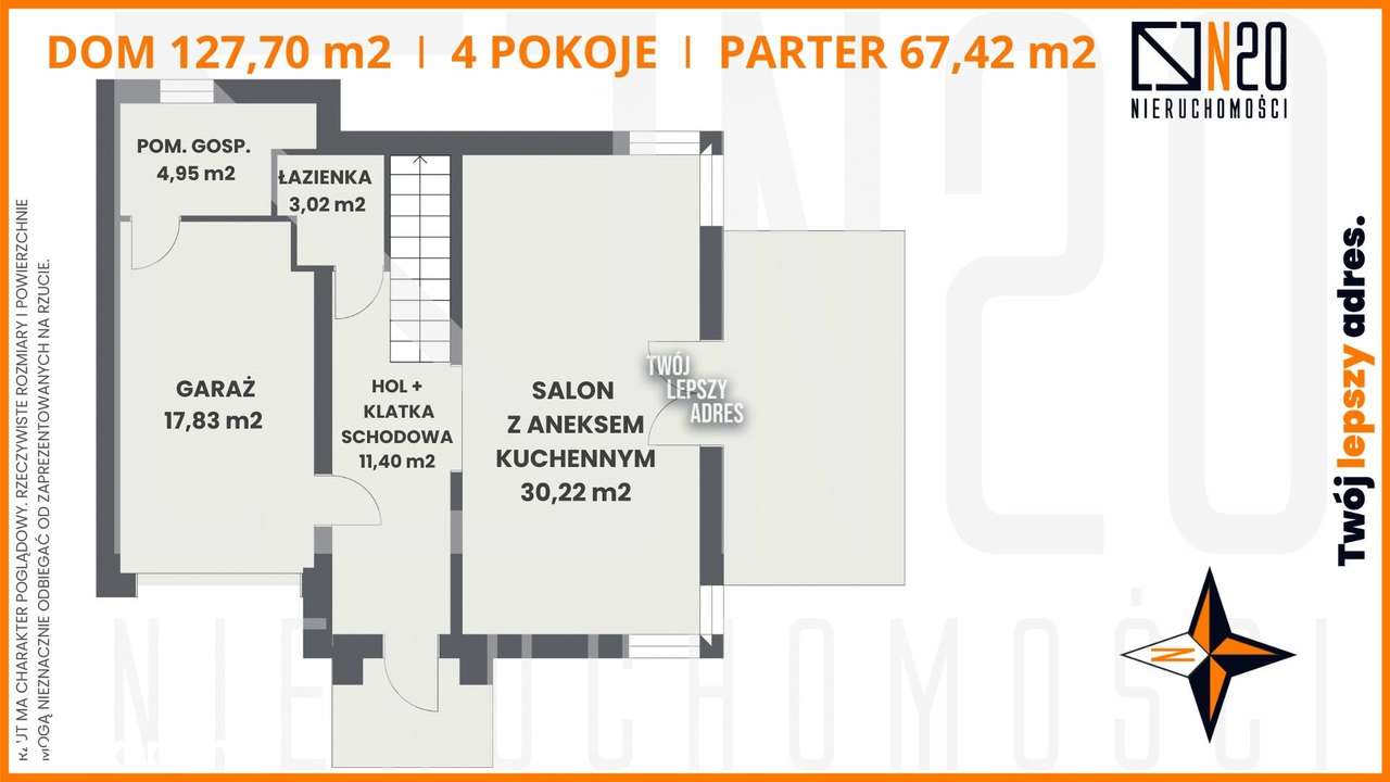 Dom bliźniaczy 127,7 m² | działka 509 m² | Brzezi - Pełny obrazek: 5/11