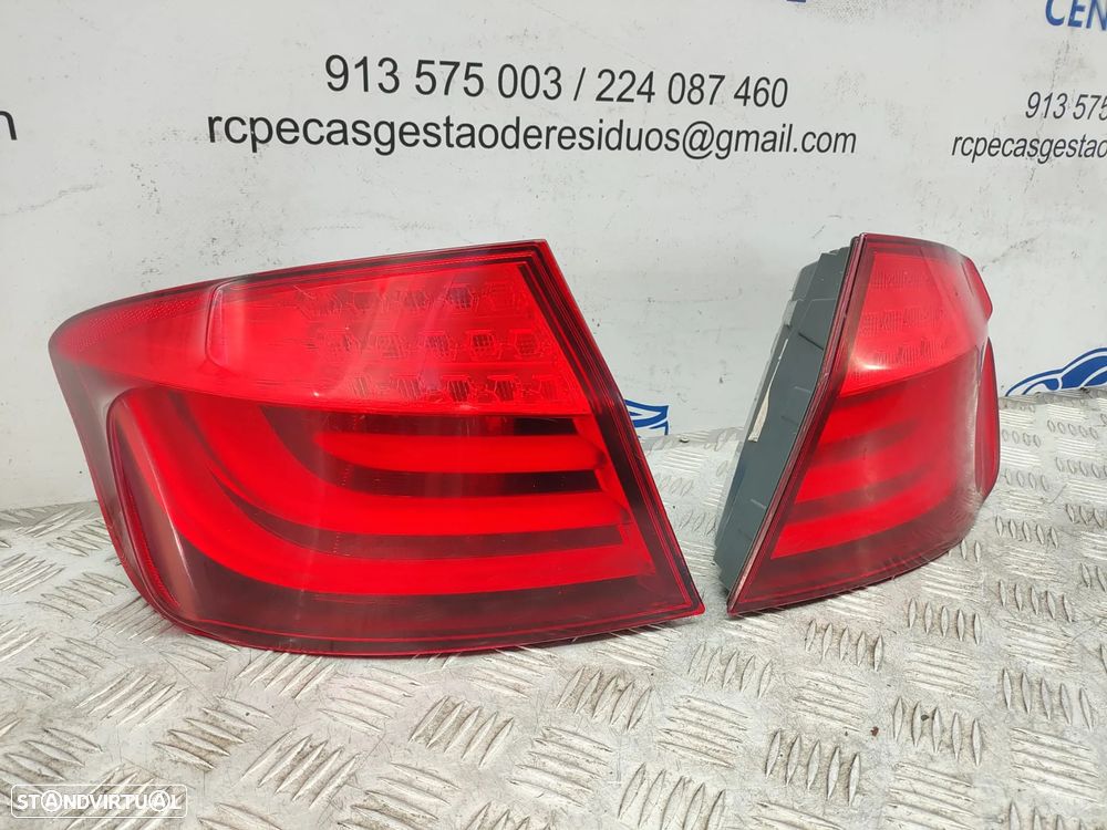 Farolins traseiros trás direito esquerdo LED BMW Serie 5 F10 Sedan Carro Pré LCI de 2009 a 2013 - 3