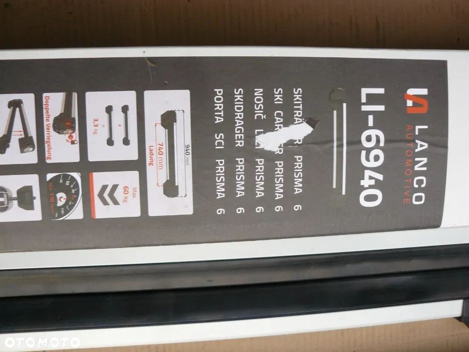 Uchwyt na 6 Par nart lub deski LANCO Prisma 6 li-6940 - 5