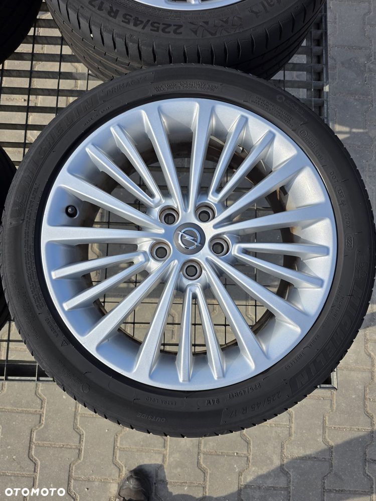 Astra k mokka astra j 5x105 r17 Opony 225/45 r17 2x michelin 21r 2x continental 23r czujniki tpms w komplecie - 3