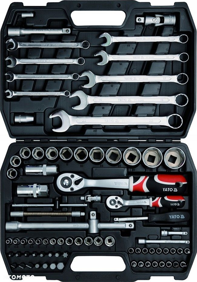 YATO ZESTAW KLUCZY NASADOWCH NARZĘDZI 82el YT-1269 PŁASKO OCZKOWE TORX - 4