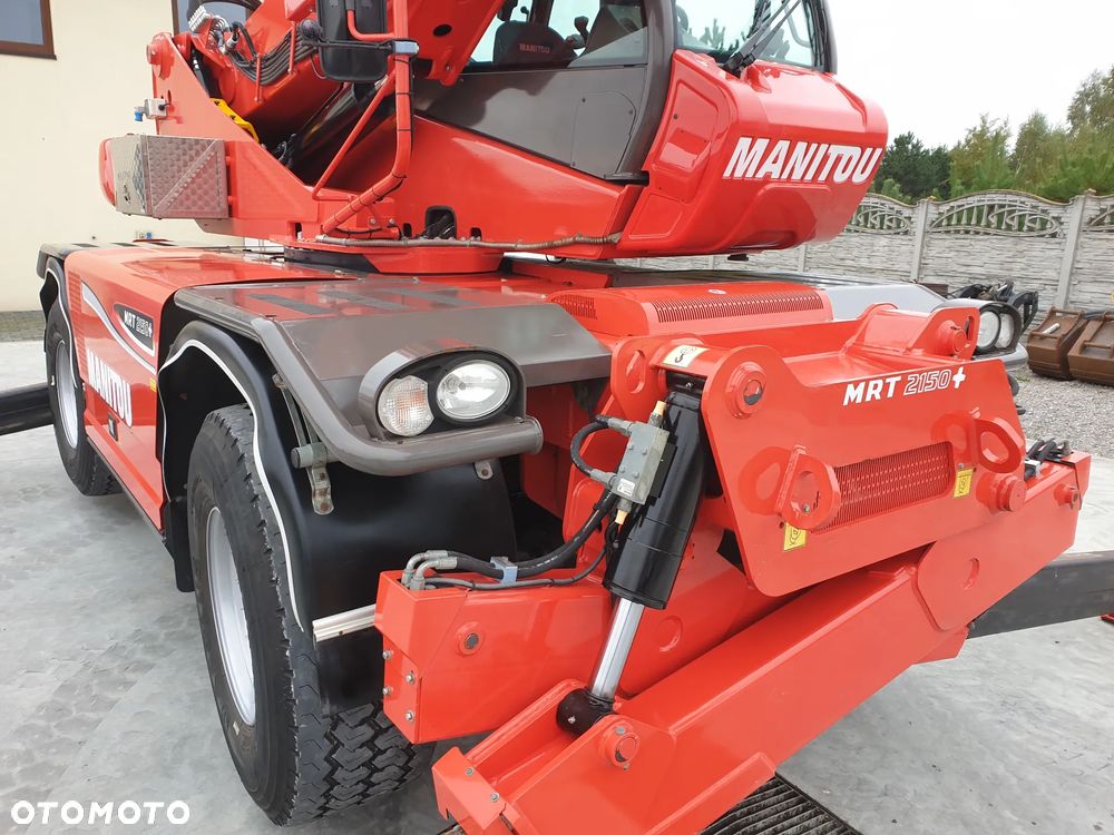 Manitou MRT Roto 2150+Privilege kosz/wciągarka/widły/pilot sprowadzona piękny stan - 10