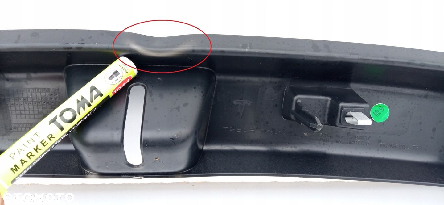 TESLA MODEL Y 20- NAKŁADKA LISTWA OSŁONA PROGU BAGAŻNIKA 1494631-00-C - 7