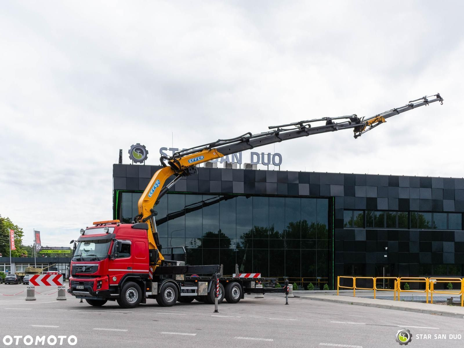 Volvo FMX 500 8x2 Effer 585 Fly Jib Wciągarka HDS Żuraw Crane - 12