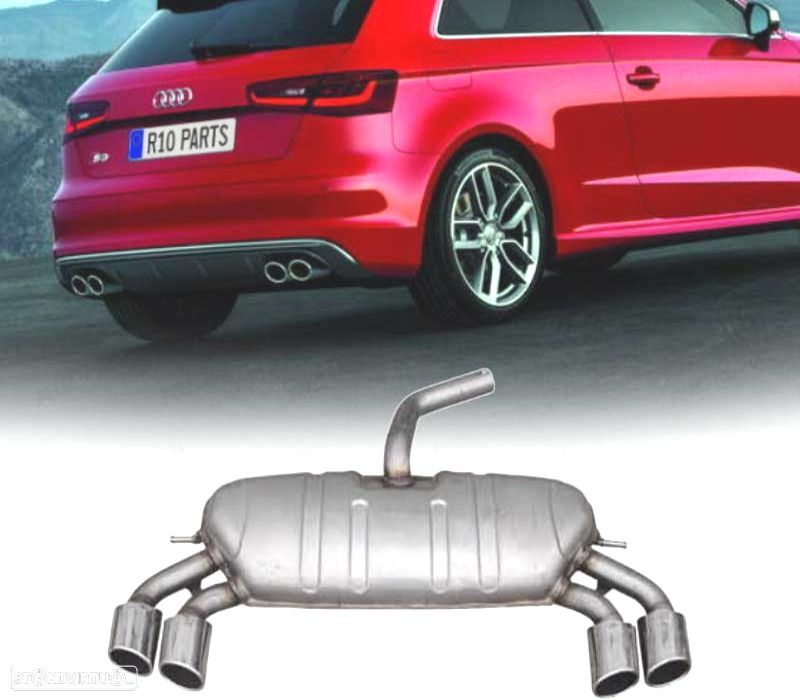 PANELA DE ESCAPE AUDI A3 HATCHBACK 13-20 LOOK S3 - 1