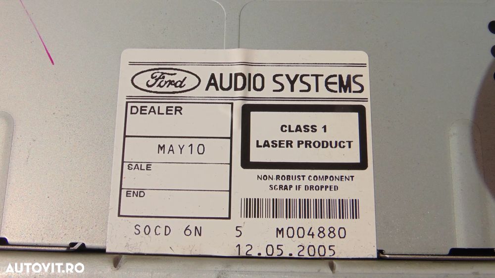Radio Cd DVD Player Ford Focus 2 an 2006 cod VP7S7F-18C821-CA - 3