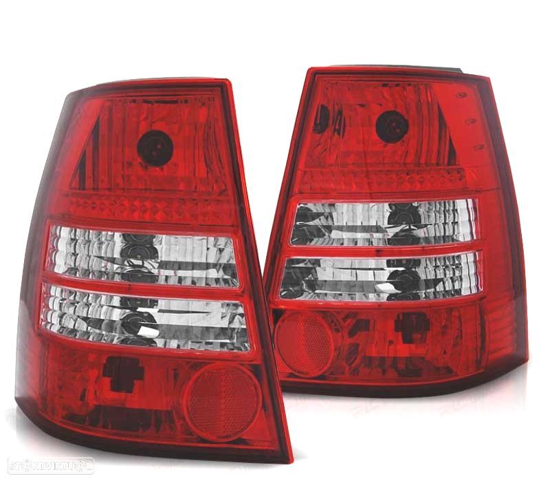 FAROLINS TRASEIROS VOLKSWAGEN VW GOLF 4 BORA VARIANT 99-06 VERMELHO BRANCO LEX - 1