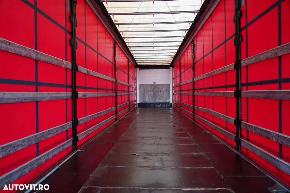 Wielton / CORTINĂ STANDARD / REMORCA DIN OȚEL - 9 M / AXĂ CULISANTĂ / SAF / ACOPERIȘ CULISANT / - 14