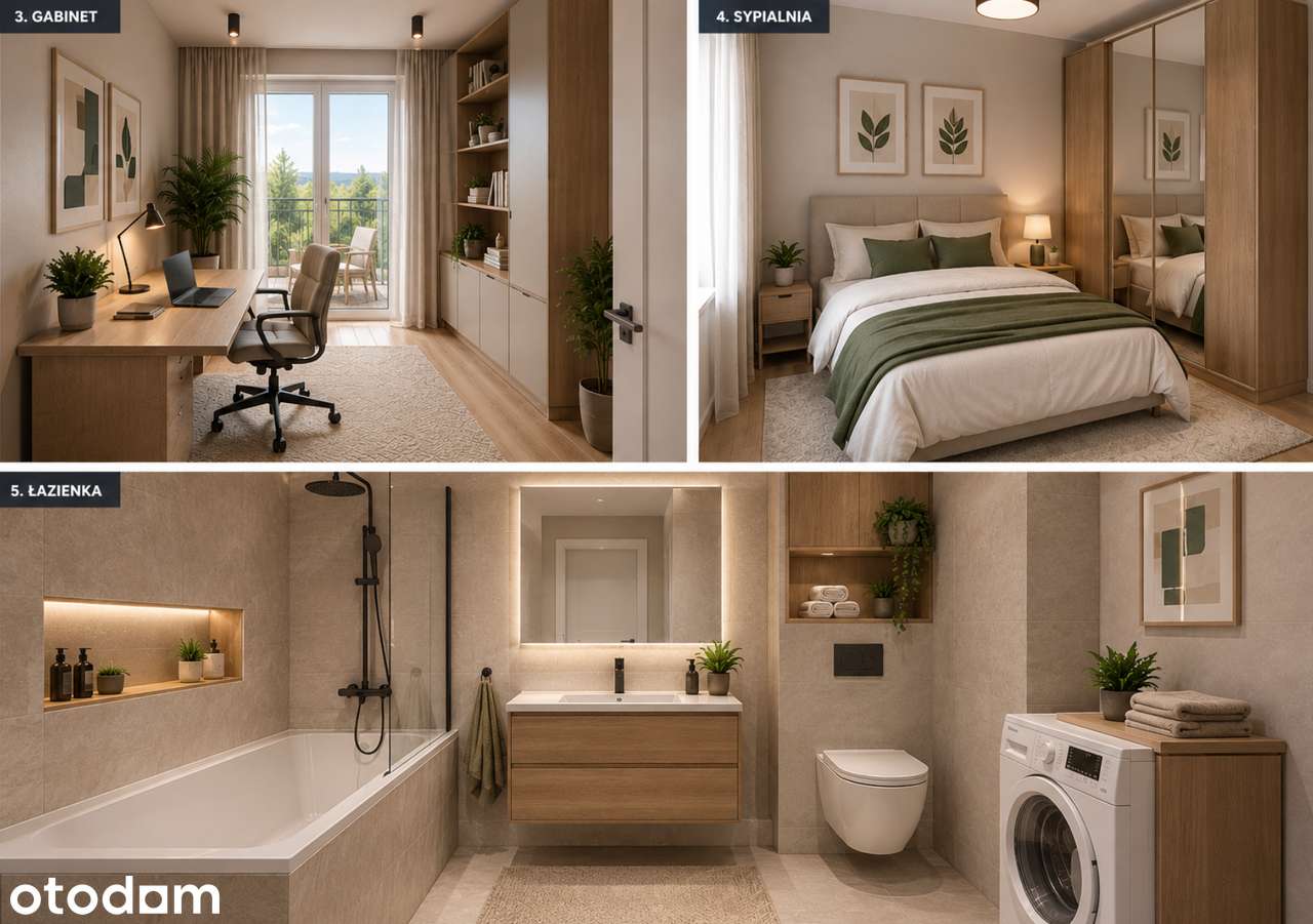 3 POKOJE | 51,04 m² | 4 PIĘTRO | 18 m² PRZESTRZENI ZEWNĘTRZNEJ