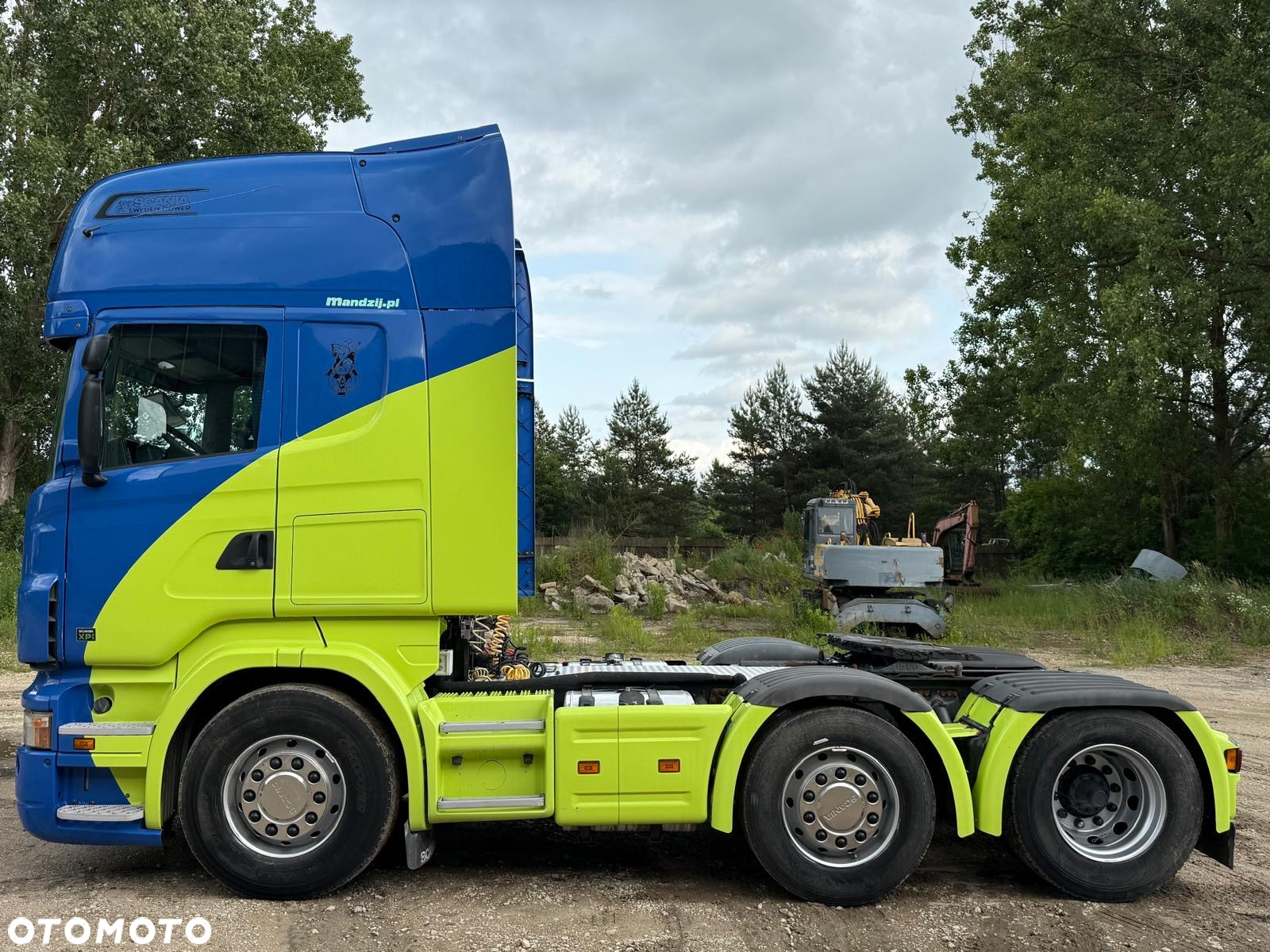 Scania R400 6x2 TOPLINE AUTOMAT RETARDER OŚ PODNOSZONA I SKRĘTNA FULLSPOJLERY KLIMA WEBASTO 2xALUTANK LODÓWKA EURO 5 2010 WAGA:8720kg DMC:50000kg - 6