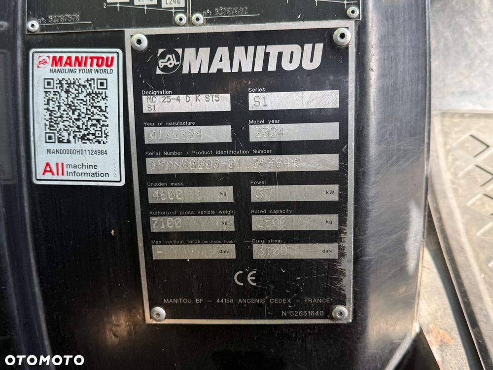 Manitou Terenowy Wózek Widłowy MC25-4 - 19