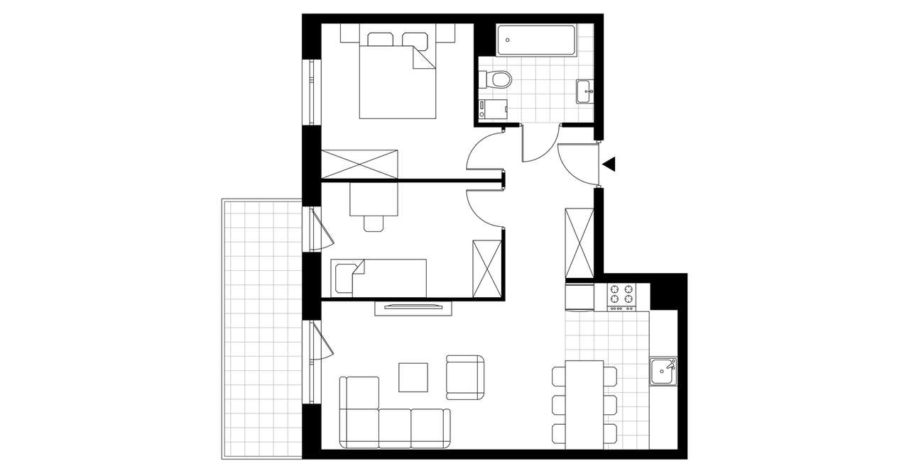 3-pokojowe mieszkanie 57m2 + balkon Bez Prowizji - Pełny obrazek: 3/23