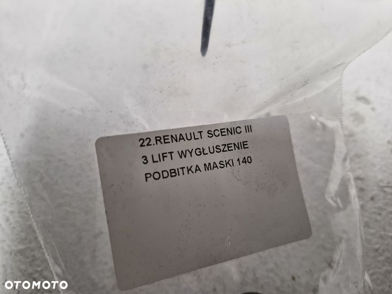 RENAULT SCENIC 3 III LIFT WYGŁUSZENIE MASKI PODBITKA - 5